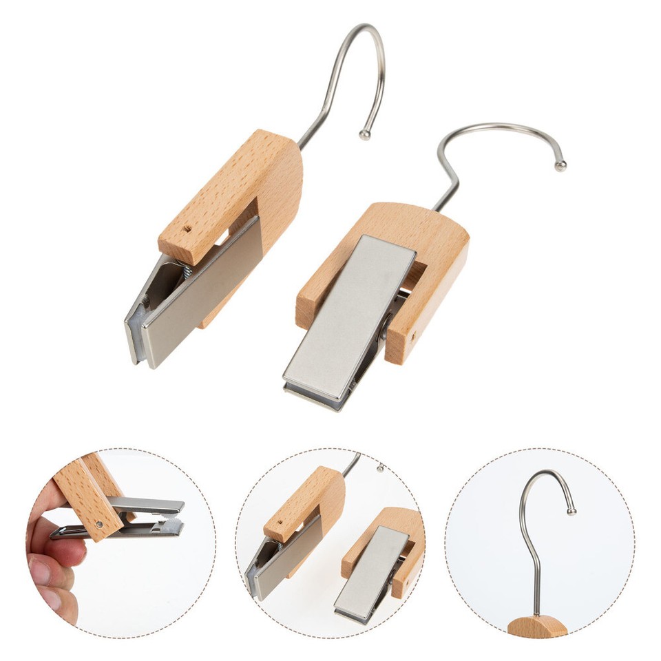 2pcs Hat Hooks Towels Hanger Boot Clamp Laundry Single Hooks Drying