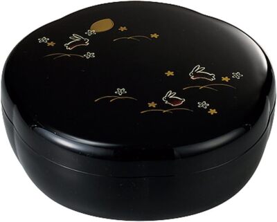 Miyamoto Sangyo Yume Usagi Plum-shaped Confectionery Cup Black Size: Approx
