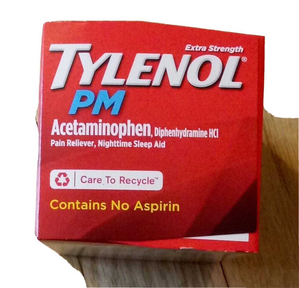 Tylenol PM Acetaminophen Diphenhydramine HCI Night Sleep Aid Caplets