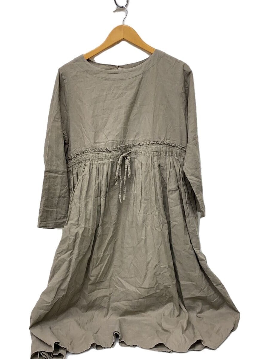 Ichi Ichi Antiquites Women's Cotton and Linen Long Dress Beige