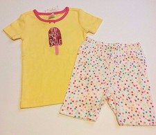 Gymboree Girls Gymmies Pajamas Shorty PJ's Sz 2T Ice Cream Polka Dots Cute 
