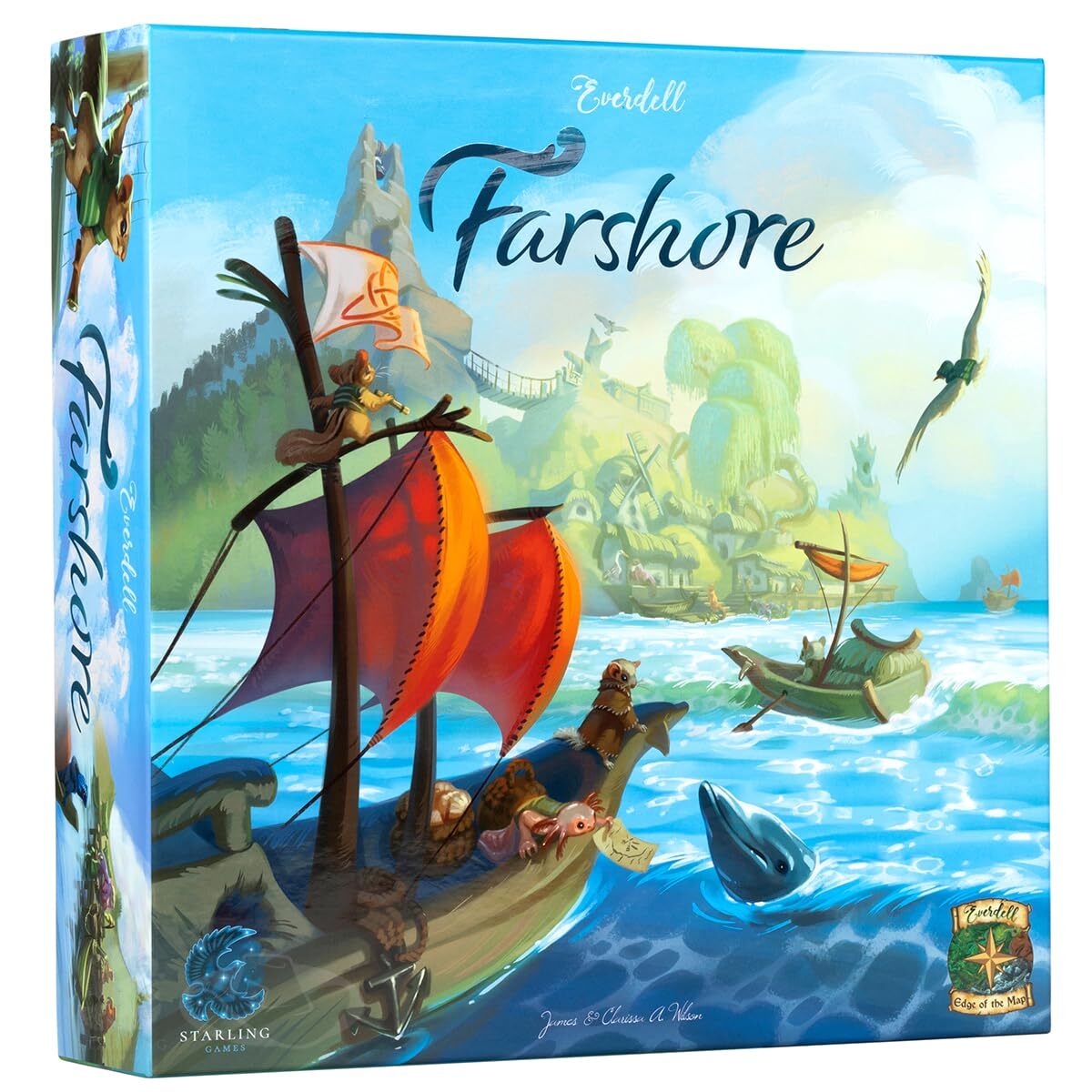 Starling Games   Everdell: Farshore   Board Game   Ages 10+   1-4 Players   40-8