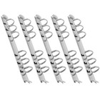 5pcs Round Ring Binders Metal Clip 6-Ring Binder Mechanism Notebook Mechanism
