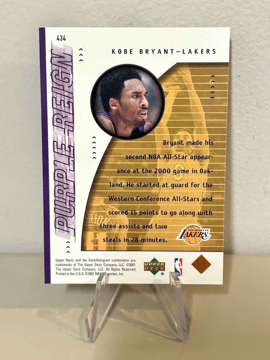 2001 Upper Deck Game Jersey Edition Purple Reign Kobe Bryant #434