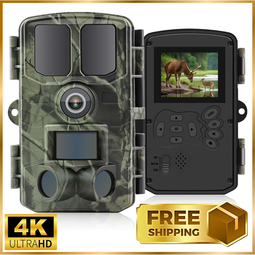 Fototrappola 4K 120° IP66: Videocamera Caccia Professionale HD