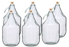 5L Demijohn with SCREW-CAP for BREWING & Optional Accessories | Pack of 2, 4, 6