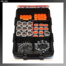 80 PCS DEUTSCH DTP 2-PIN CONNECTORS KIT 10-12AWG Stamped Contacts (Made in USA)