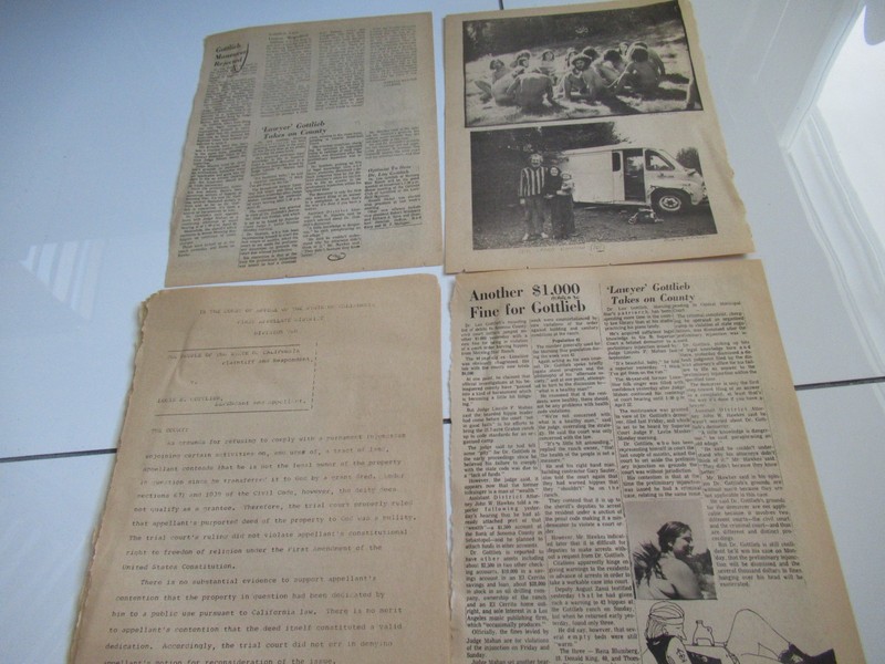 Morning Star Commune 1966-1971 Lou Gottlieb! 40 pages personal pics legal RARE!