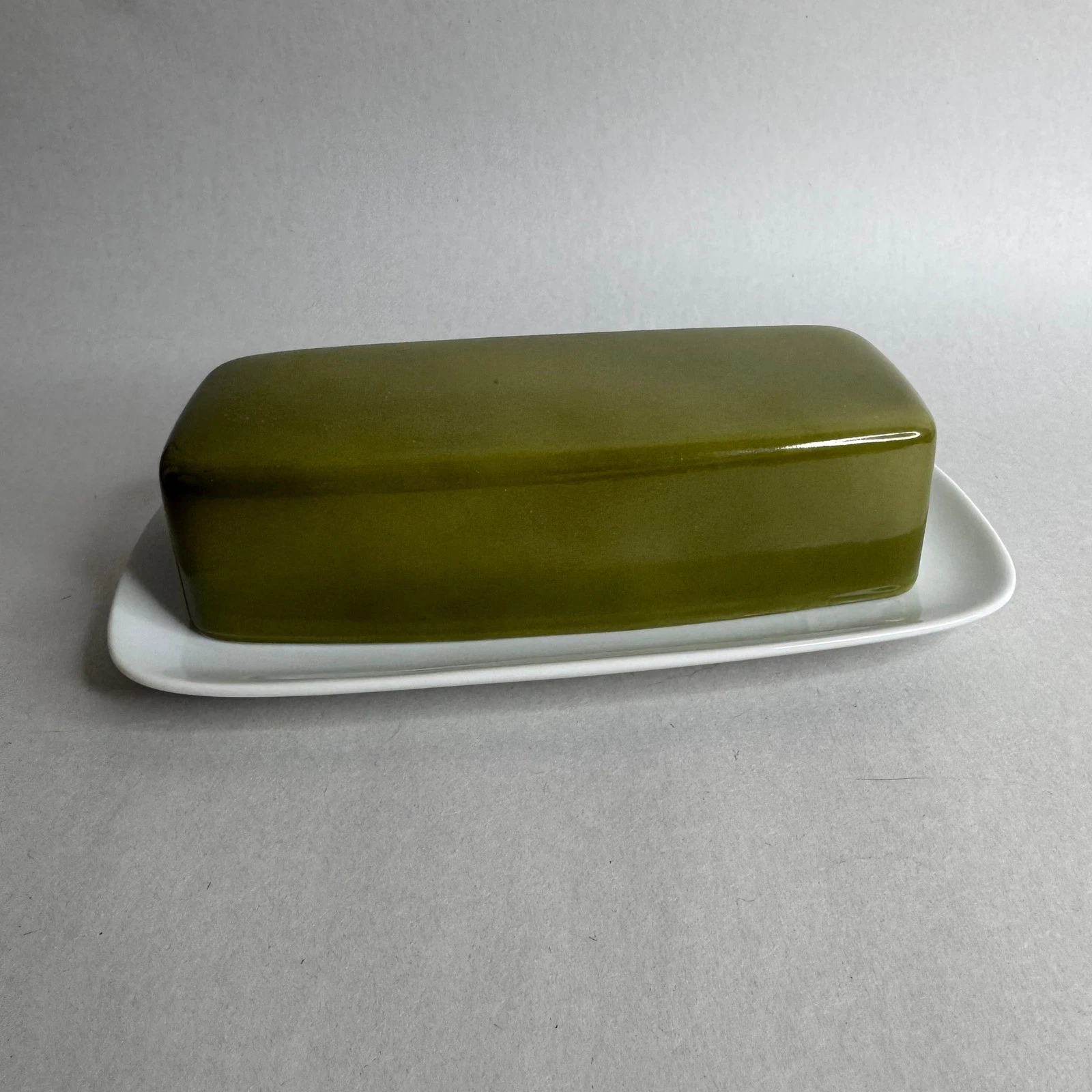 Mikasa Eclipse Narumi Butter Dish Green White Japan Mid Century Modern
Opens in a new window or tab