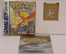 Pokemon Gold Version Game Boy Color AUTHENTIC w/Box  Manual 2000 