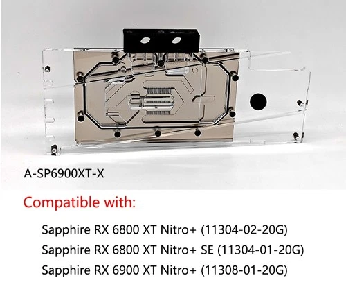 Granzon GPU Water Block Use For Sapphire Radeon RX 6800XT/ RX6900XT Nitro+