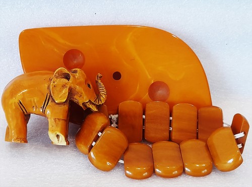 132 g Alte Butterscotch Bakelit / Bakelite Catalin / Katalin Faturan - Bild 2 von 11