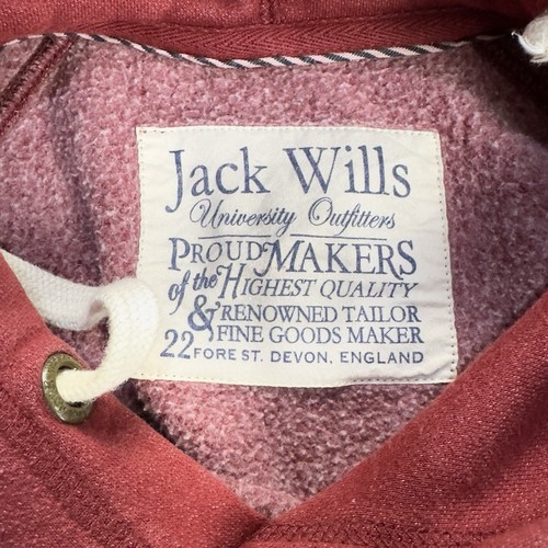 Jack Wills Hoodie Red Marl Men’s Size Small Back Print VGC JW Physical Training - Picture 6 of 7