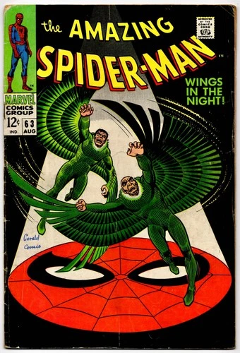 THE AMAZING SPIDER-MAN #63 (MARVEL) COMIC 1968 *JOHN ROMITA SR.* VG