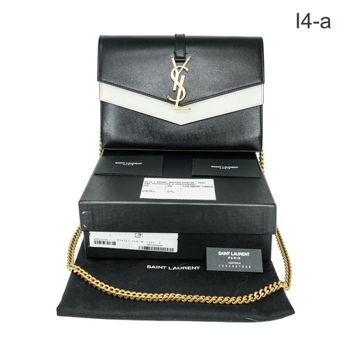 Neue authentische Saint Laurent Sulpice Colorblock Leder Umhängetasche - Bild 5 von 9