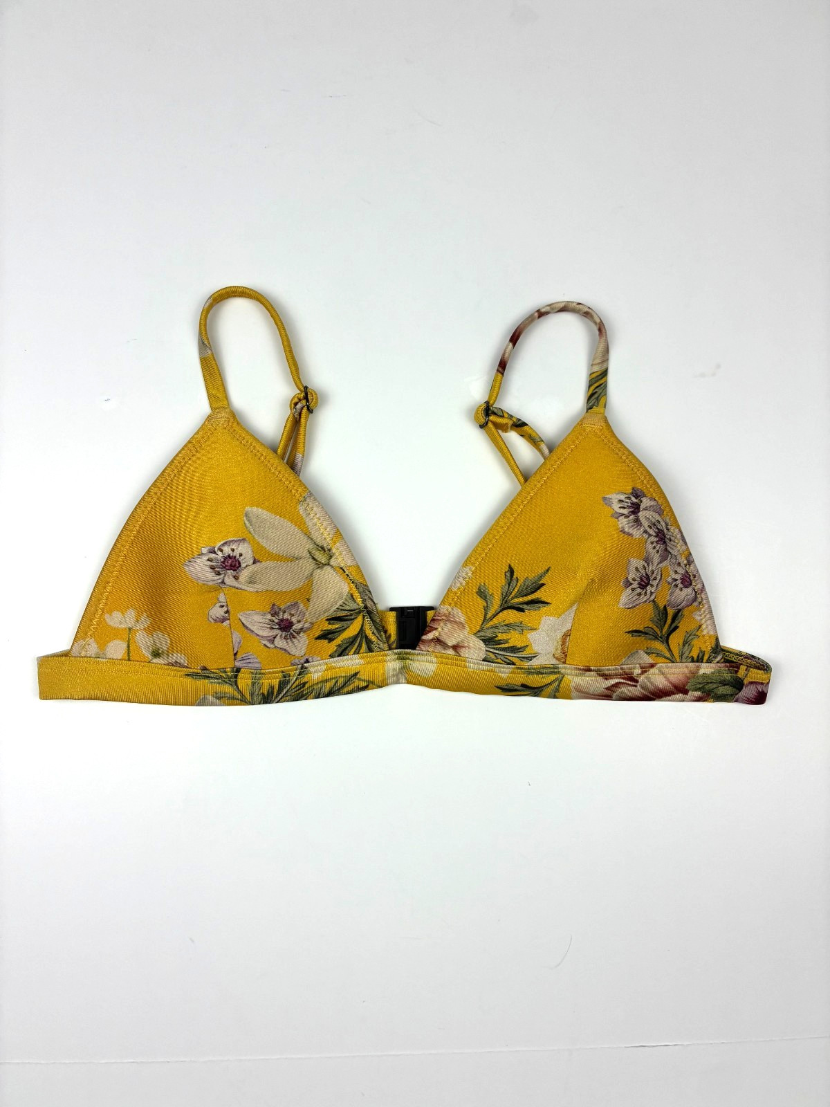 Triangl Womend Bikini Top M Delilah Floral Tropical Swim Resortwear Neoprene
