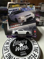 1995 Nissan Skyline GT-R BCNR33 Diecast Model Car Hot Wheels GReddy White