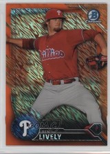 2016 Bowman Chrome Prospects Orange Shimmer Refractor Ben Lively #BCP167 1h5