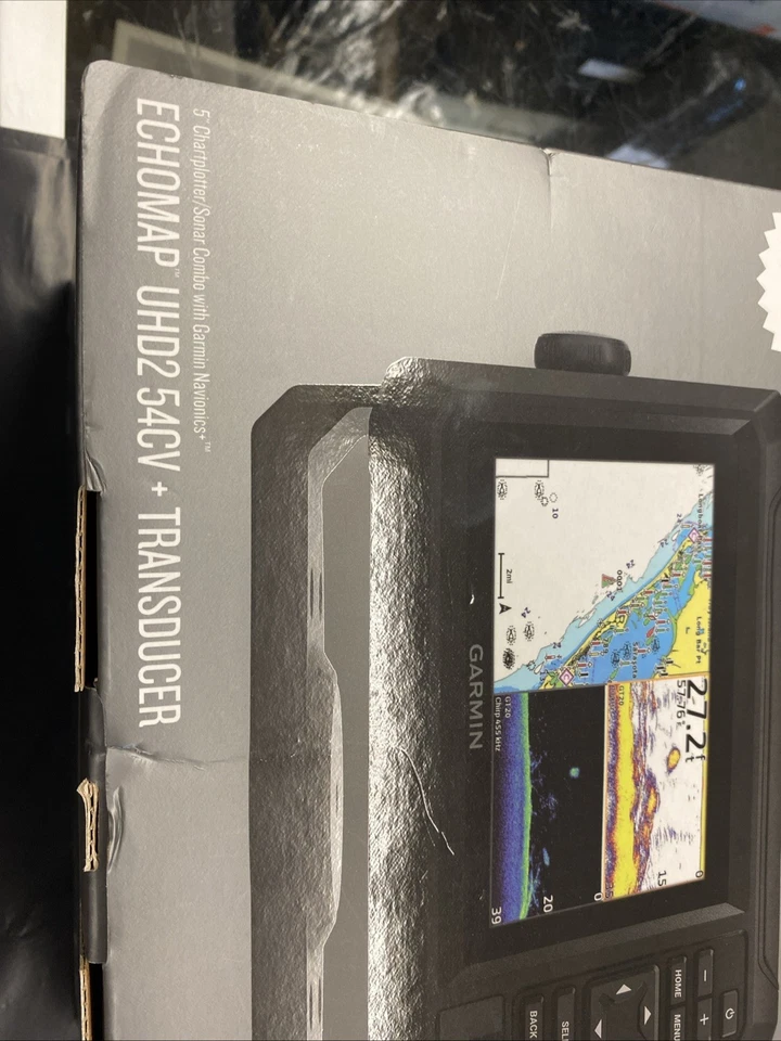Garmin - ECHOMAP Chartplotter GPS UHD2 54cv with transducer - Black - Image 4 of 4