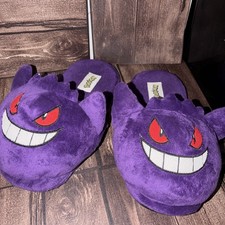 Pokemon Gengar Purple Plush Slippers Adult Size XL Slip On X-Large See  Pics