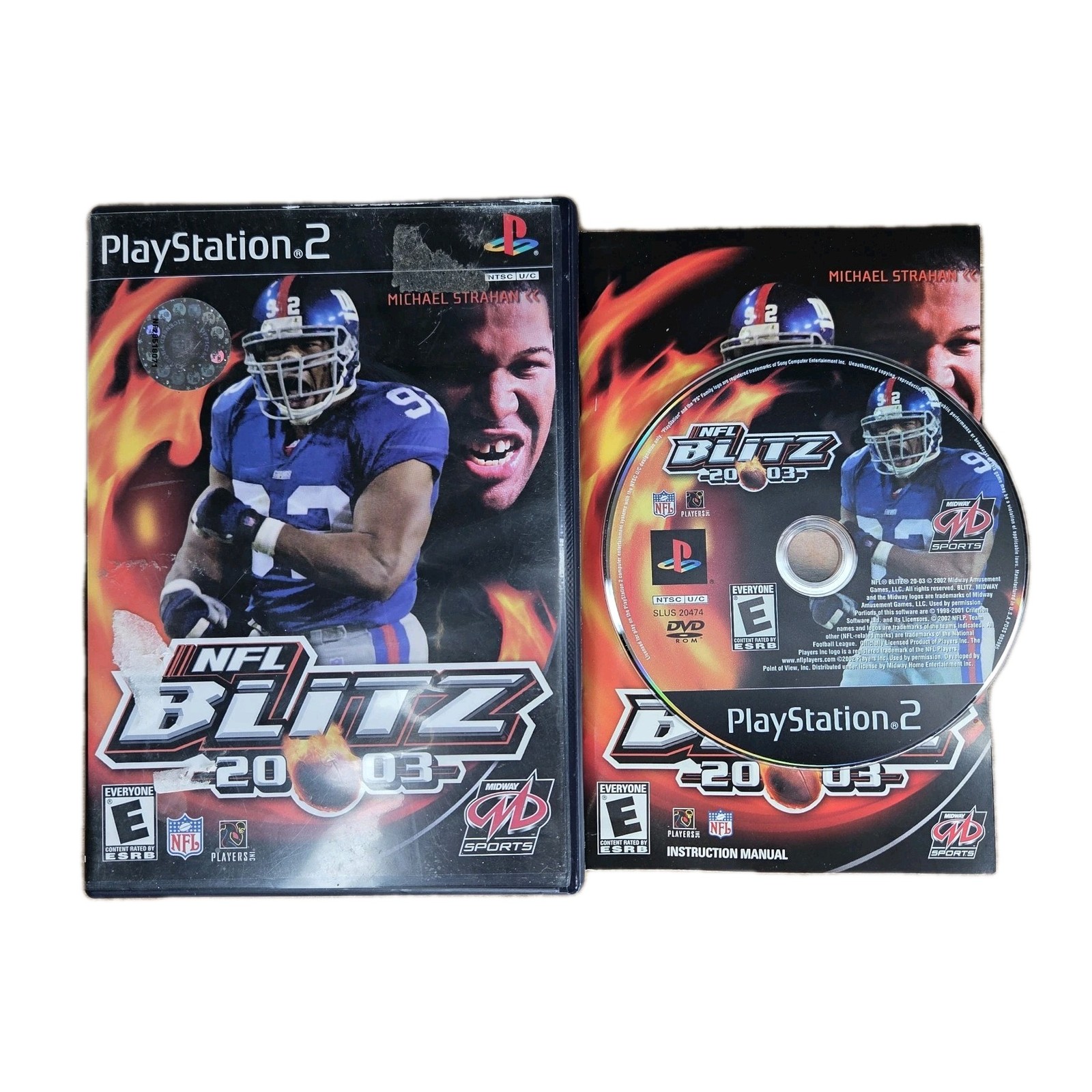 NFL Blitz 2003 (Sony PlayStation 2, PS2, 2002) Completo En Caja con Tarjeta de Registro