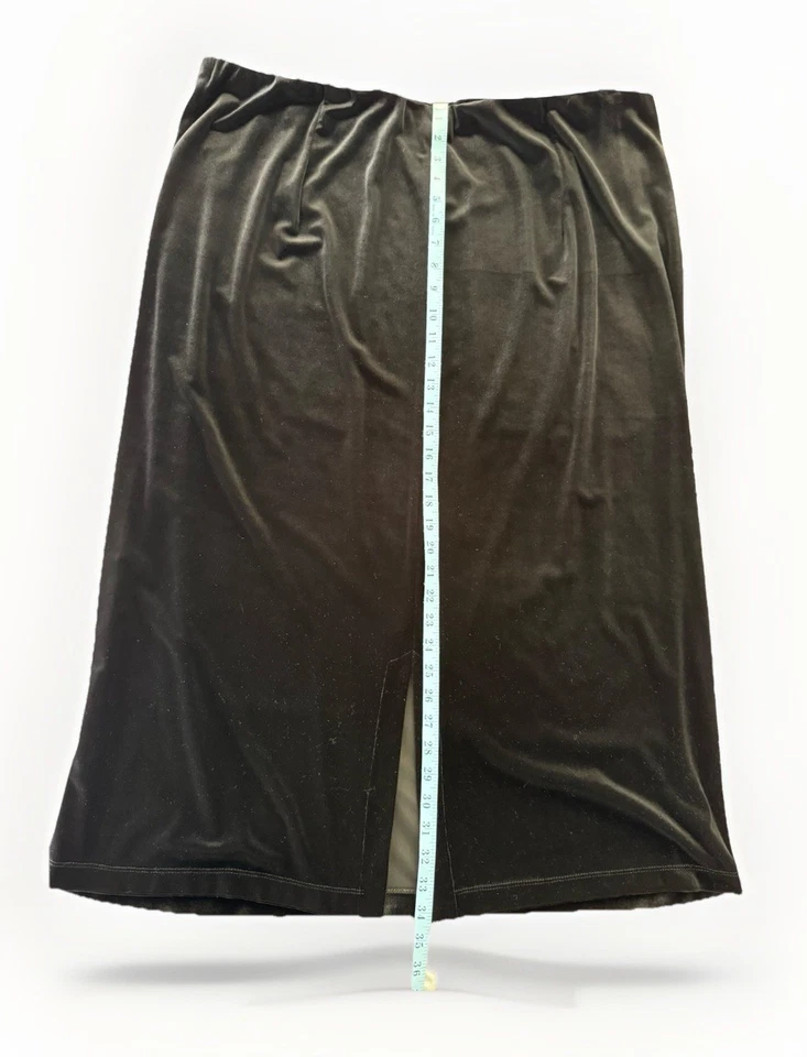 Picadilly Fashions Black Velvet Skirt Size 3X - Image 3 of 4