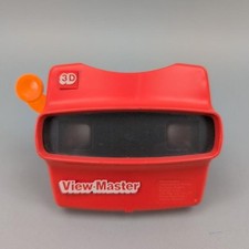 Vintage View-Master Red 3D Stereoscope Viewer Toy Made In USA Portland OR