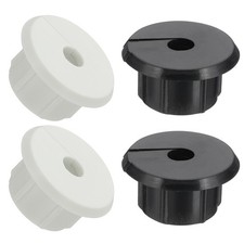 4Pcs Wall Bushing Grommet, Wall Cable Feed Through Bushings, Black/White