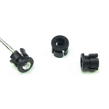 5 x 3mm LED Bezel Holder Mount Black Through-Hole Panel Display Case