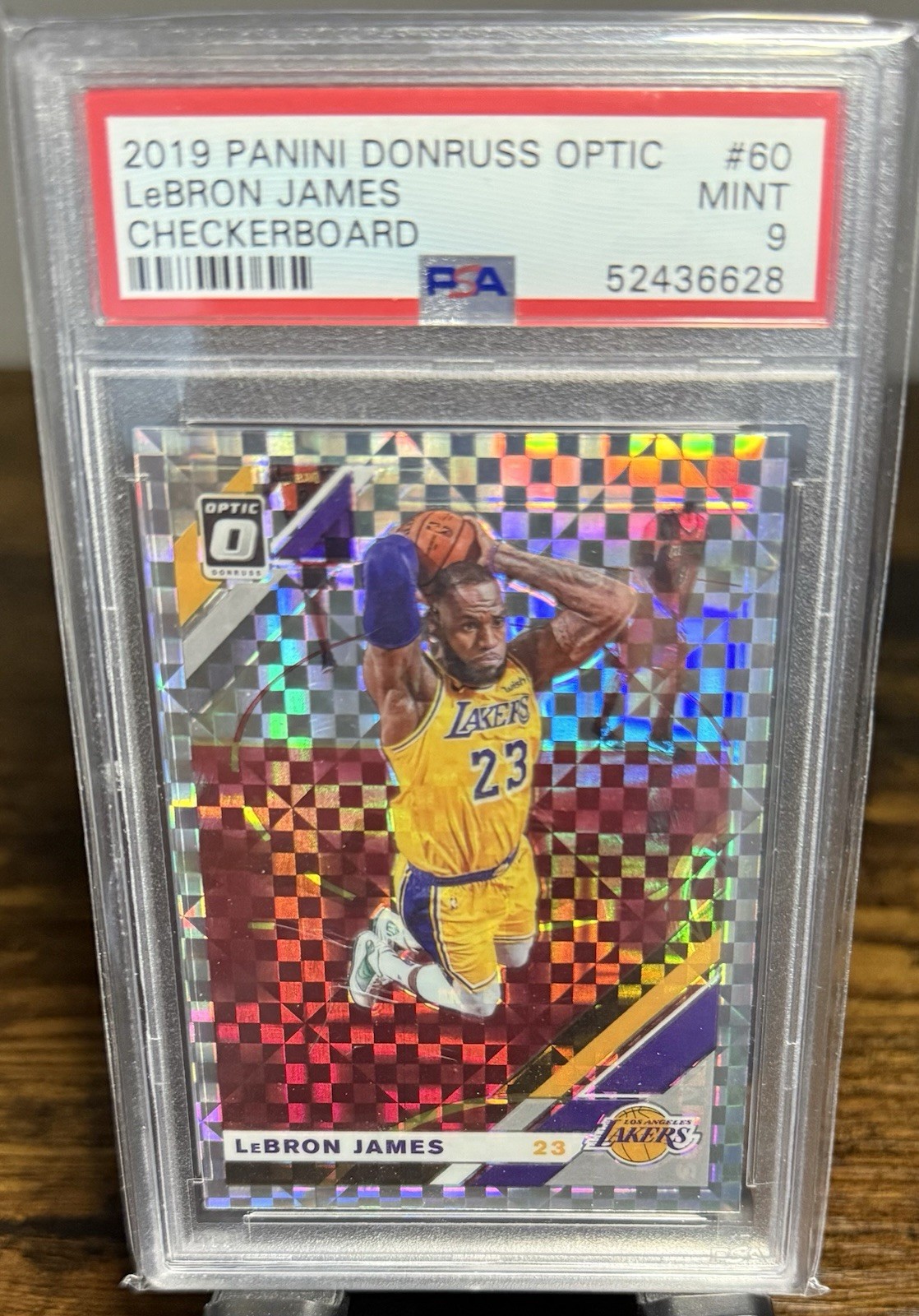 2019-20 Panini Donruss Optic - LeBron James #60 Checkerboard Prizm