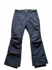 NEW Roxy Women's L Black Soft Shell Snow Pants w/ Snow Gaitors Adjustable Waist