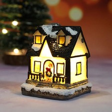 Weihnachts Lichtdeko Haus Miniatur Dorf Gebäude Weihnachtsbaum Ornament Kinder
