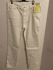 Levi’s Men’s 511 Slim Fit Jeans Castilleja White Advanced Stretch 33x32 NWT