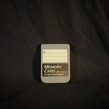 Sony PlayStation 1 PS1 Performance Memory Card - Grey