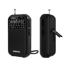 XHDATA D220 Portable Radio AM FM SW Shortwave 4.9 2.8 1.1 inches, Black