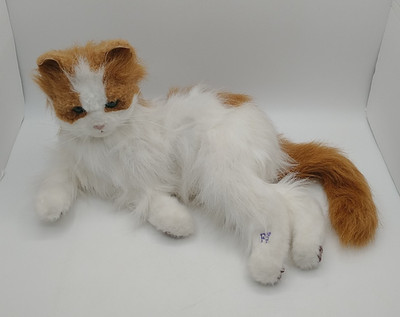  FurReal Friends Orange and White Lulu My Cuddlin' Kitty Cat Interactive WORKS