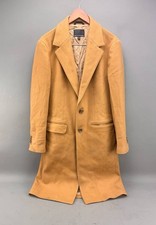 Banana Republic Mens Brown Wool Coat Size S READ 