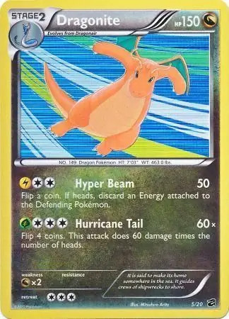 Dragonite - 5/20 - Pokemon Dragon Vault Holo 2012 NM