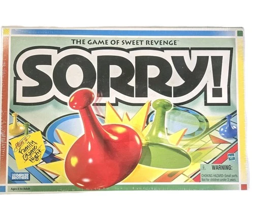 Vintage 1998 Sorry Board Game Parker Brothers Hasbro , Factory Sealed USA 🇺🇸