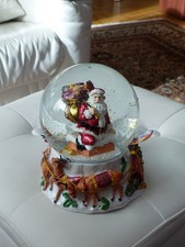 Spieluhr mit Schneekugel, neu, ca. 25 cm hoch