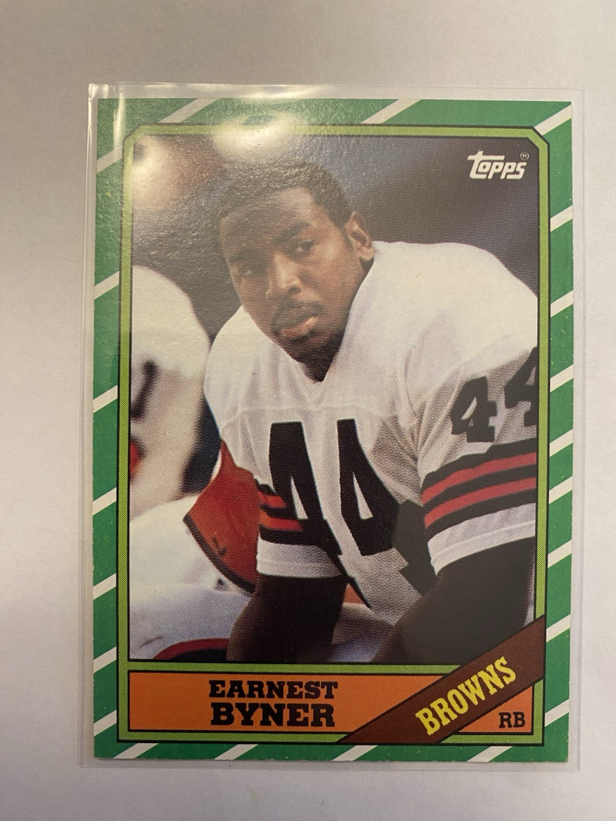 Earnest Byner 1986 Topps Football Card 189 Rookie Cleveland Browns