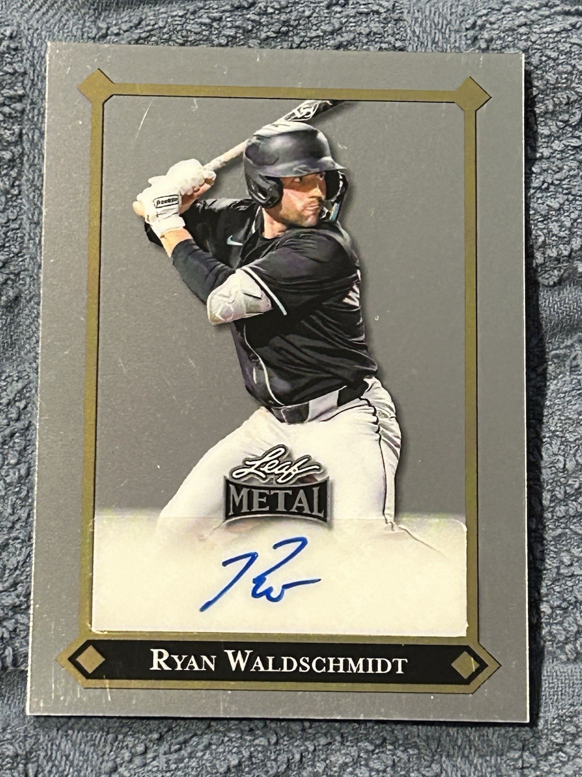 2025 Leaf Metal Ryan Waldschmidt Auto Silver /49 Read Description