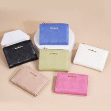Womens Small Wallets Slim Coin Purse Credit Card Holder with Zipper Coin Pocket