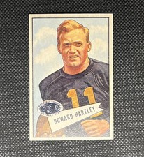 1952 Bowman - Howard Hartley #64 Small, Steelers