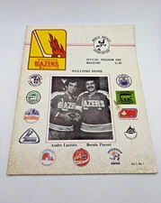 Vintage Philadelphia Blazers Hockey Game Program Bernie Parent, Andre Lacroix