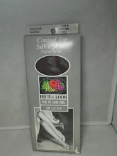 Fruit of The Loom Control Top Pantyhose Sandalfoot Size B Pecan Color (New)