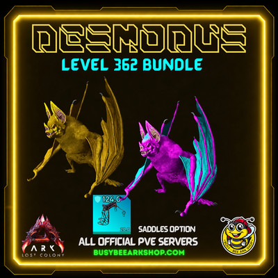 ARK-Survival-Ascended-PvE-362-Top-Stat-Desmodus-Pairs-Bundle-PC-XBOX-PS5-BusyBee