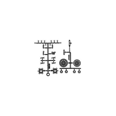 Team Associated DC10 Hubs, with wheel hex brake disks / AE72210