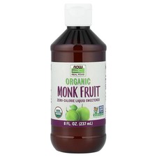 Real Food, Organic Monk Fruit, Zero-Calorie Liquid Sweetener, 8 fl oz 237 ml