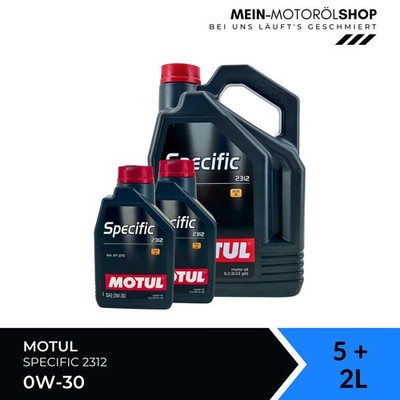Motul Specific 2312 0W-30 PSA B71 2312 ACEA C2 Motoröl 5+2 Liter = 7 Liter